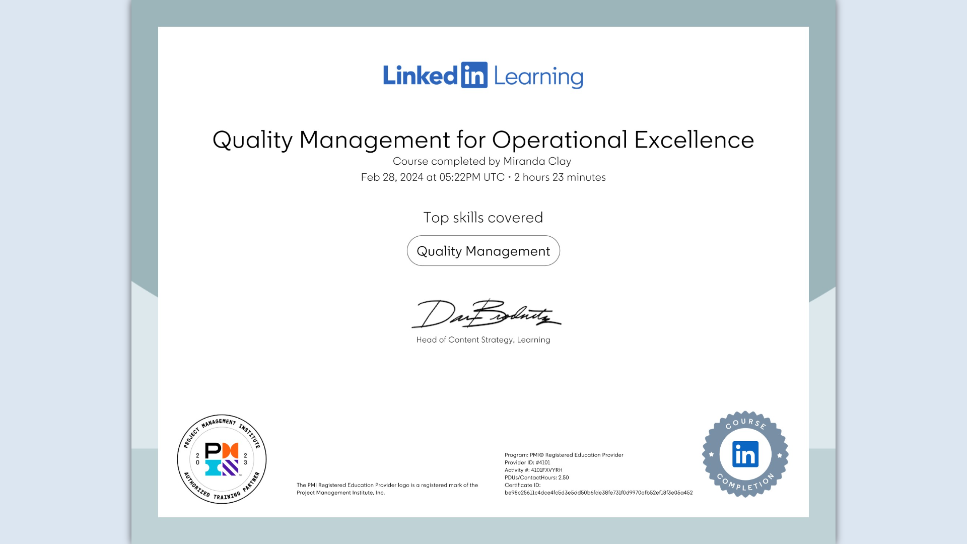 Quality Management for Operational Excellence