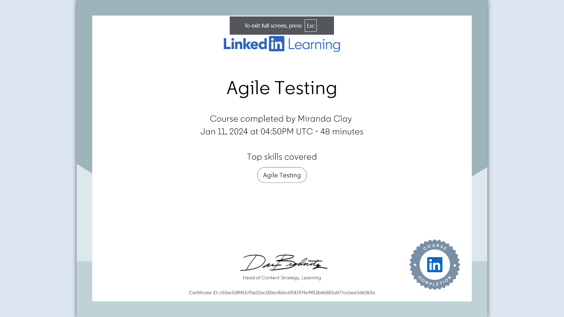 Agile Testing