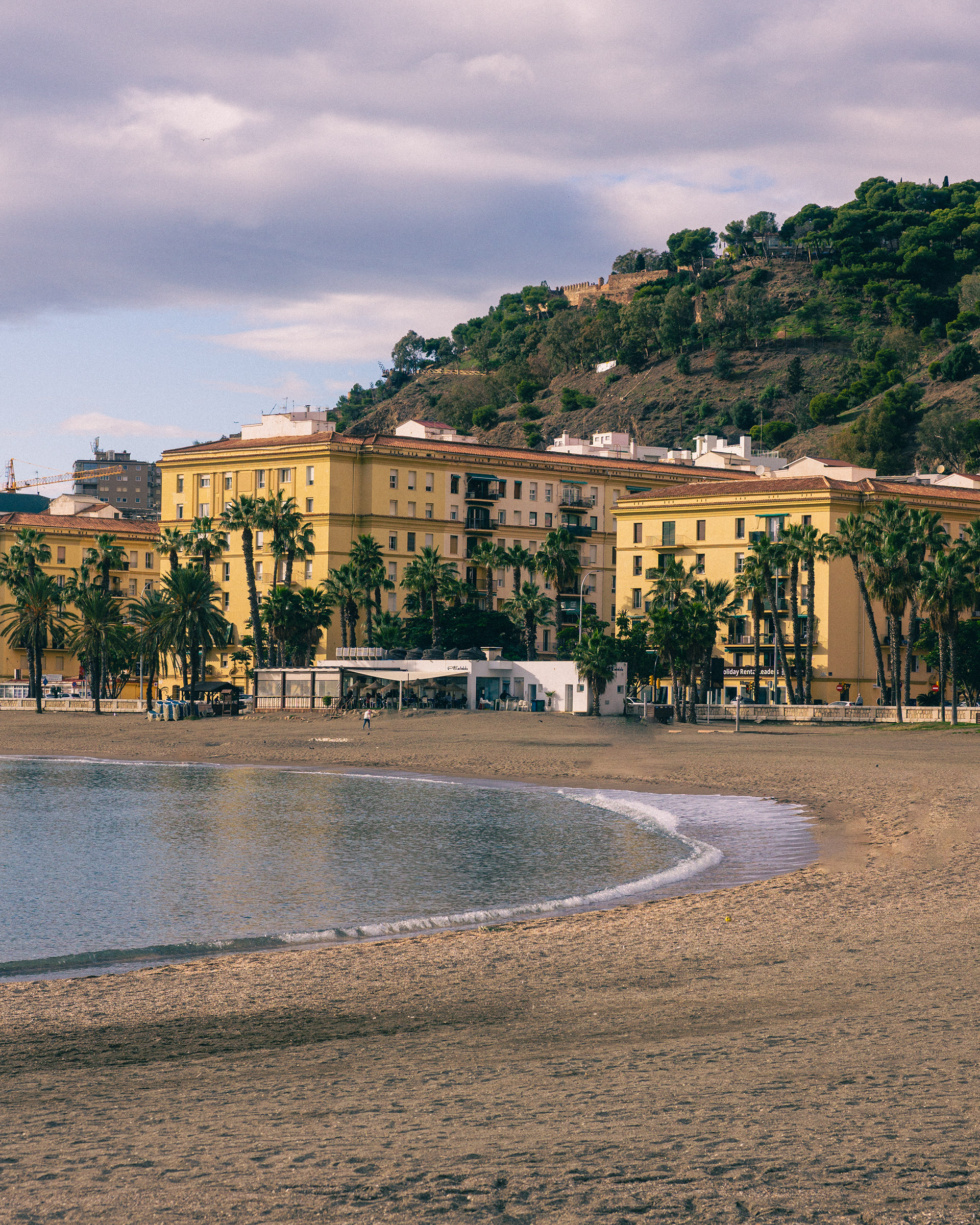 A beach in Malaga, Spain, where I visited with my lab colleagues, guided by my good friend, Rafa.