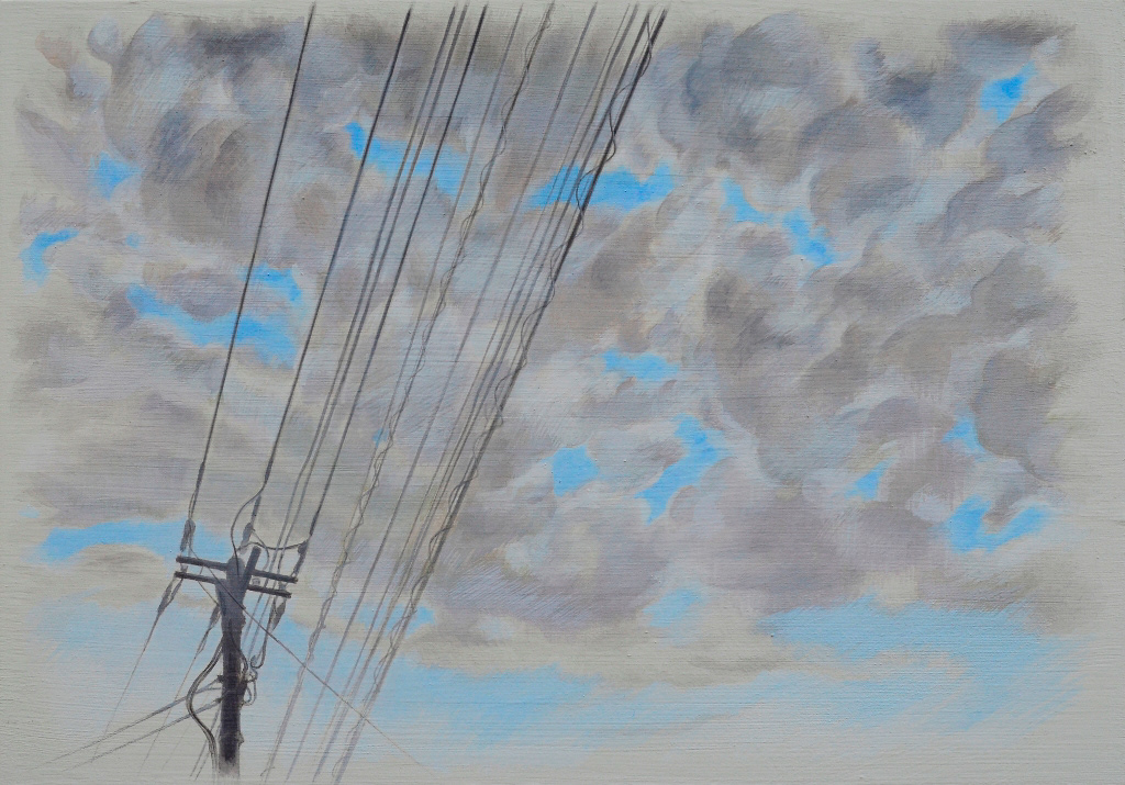 Lightened 2016, Tempera on panel canvas (gesso)