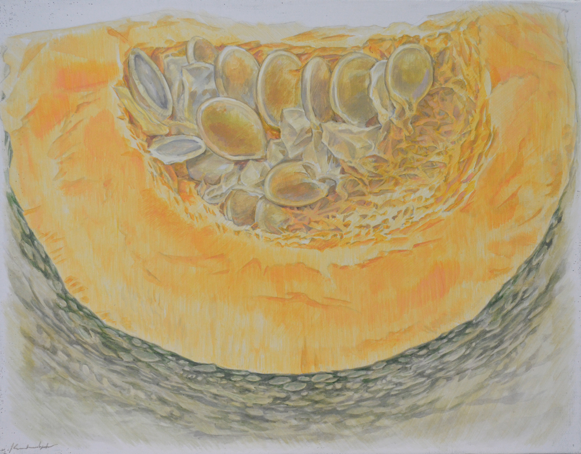 Essere impaziente (待ちきれない) 2021, , egg tempera on gesso panel