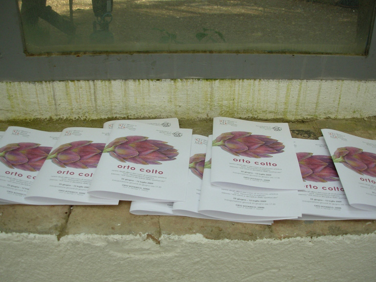 2009 Orto Colto, curated by Alessandra Scagliarini, Orto Botanico di Florence