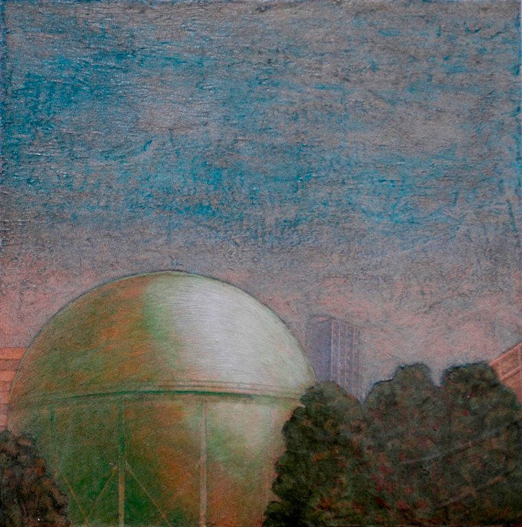 Tokyo 2004, Oil and tempera on panel canvas