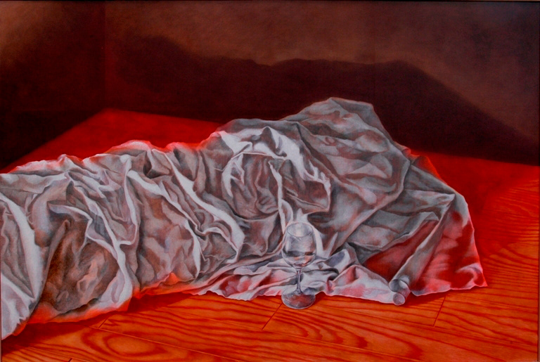 untitled 2004, Oil and tempera on panel canvas