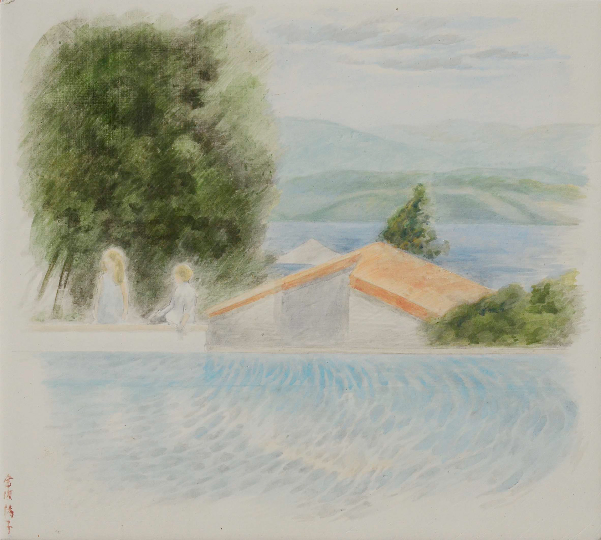 il silenzio del sole 2015, Tempera on panel canvas