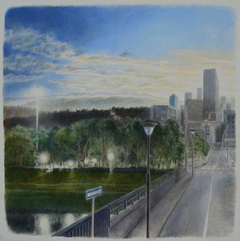 il silenzio della luce 2016, Tempera on panel canvas (gesso)