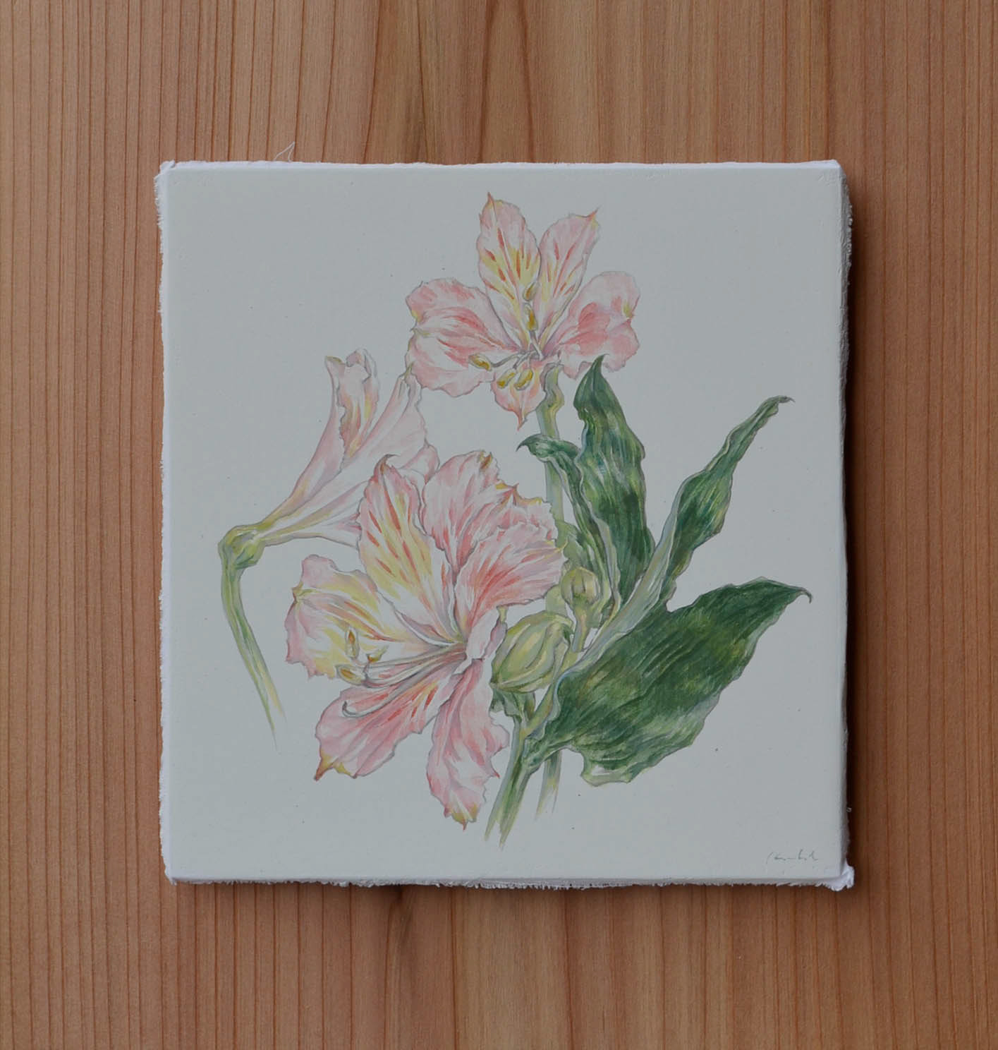 #lilyoftheIncas 2020, Tempera on panel (gesso)