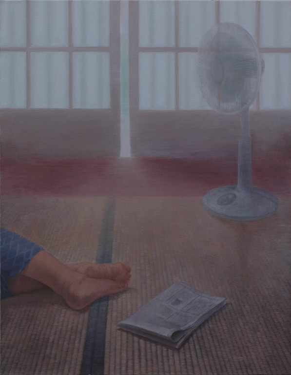 La stanza di nonna 2005, Oil and Tempera on canvas