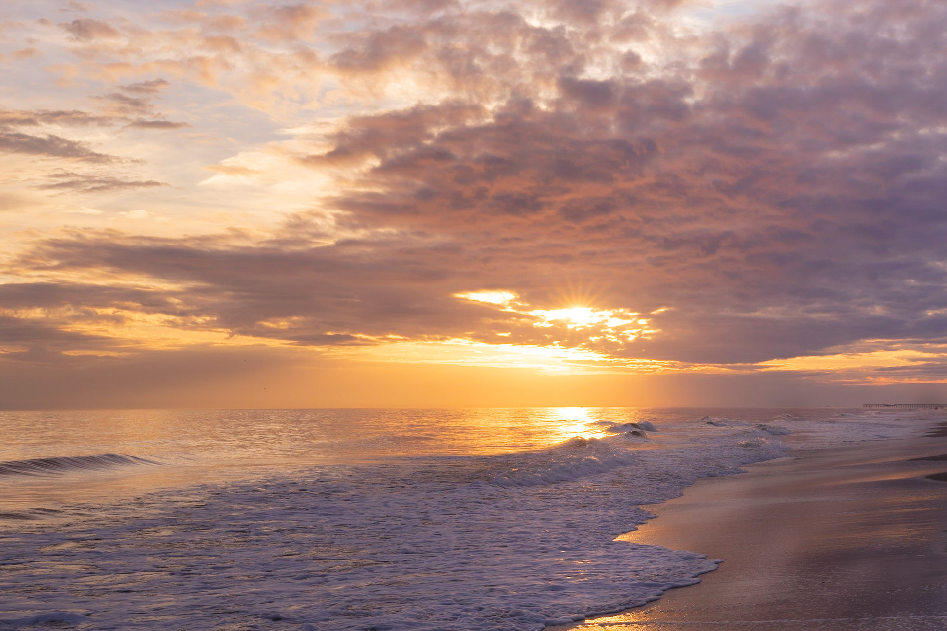 Sunset from Beach 19, OIB East End, Aspect Ratio 3:2
