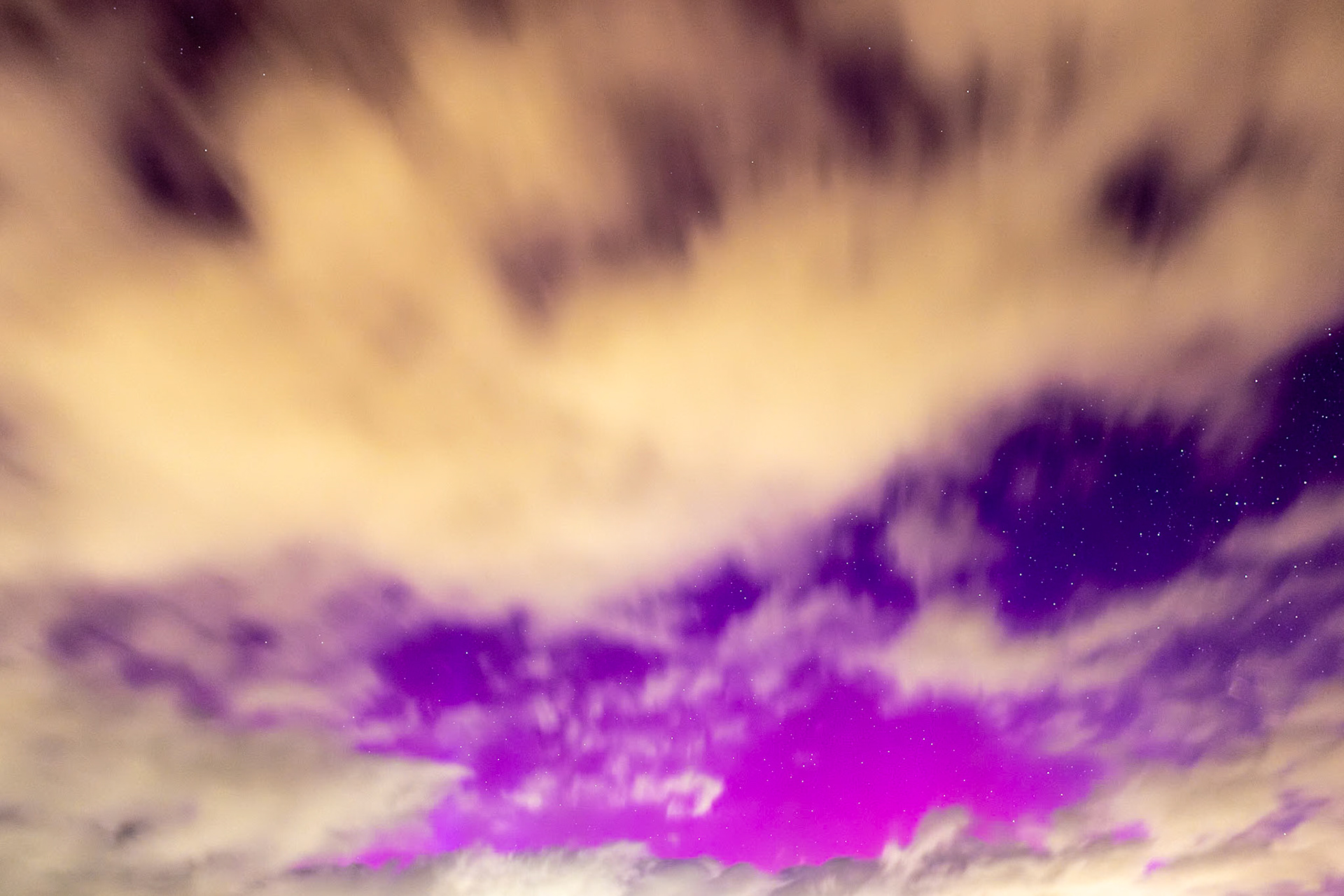 Northern Lights behind clouds 8, OIB east end, May 11, 4:44am