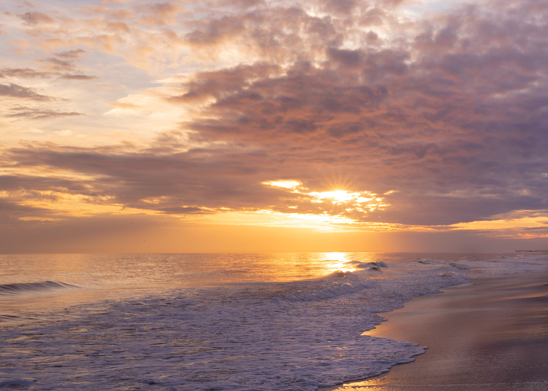 Sunset from Beach 19, OIB East End