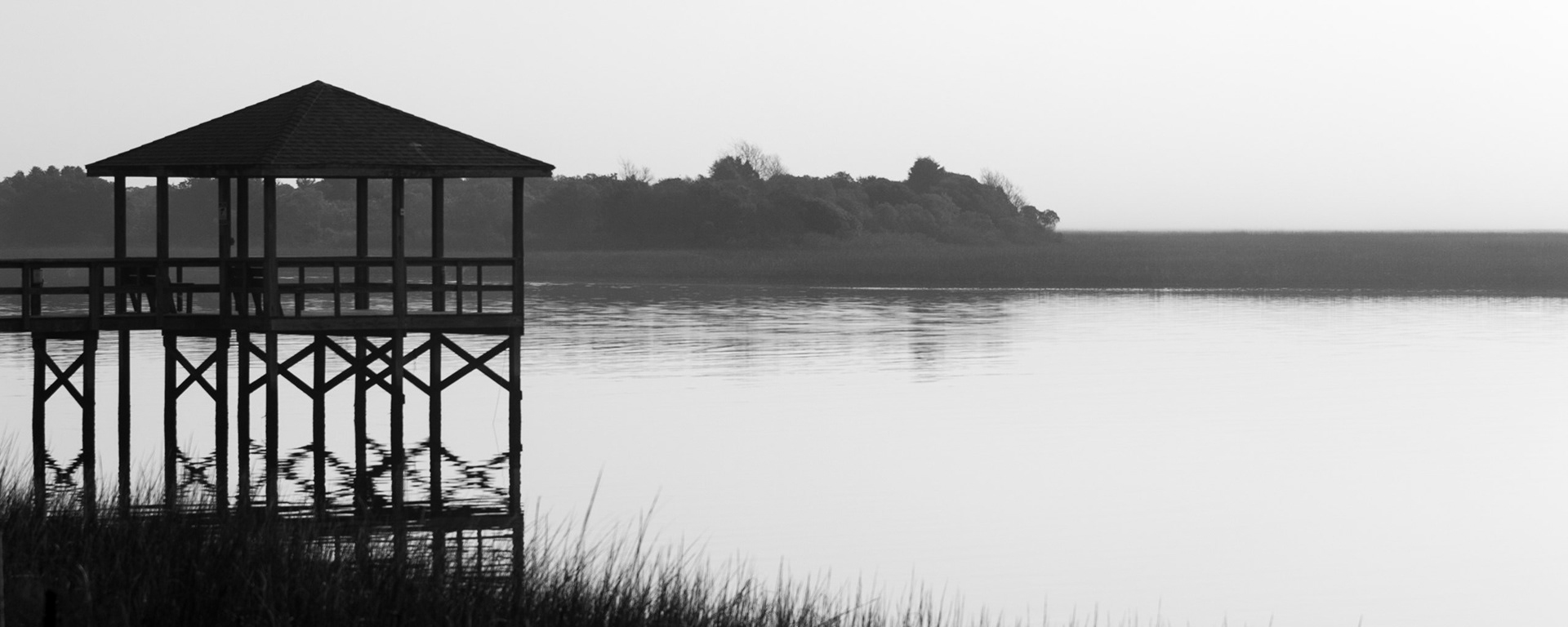 Foggy morning on ICW, OIB, NC
