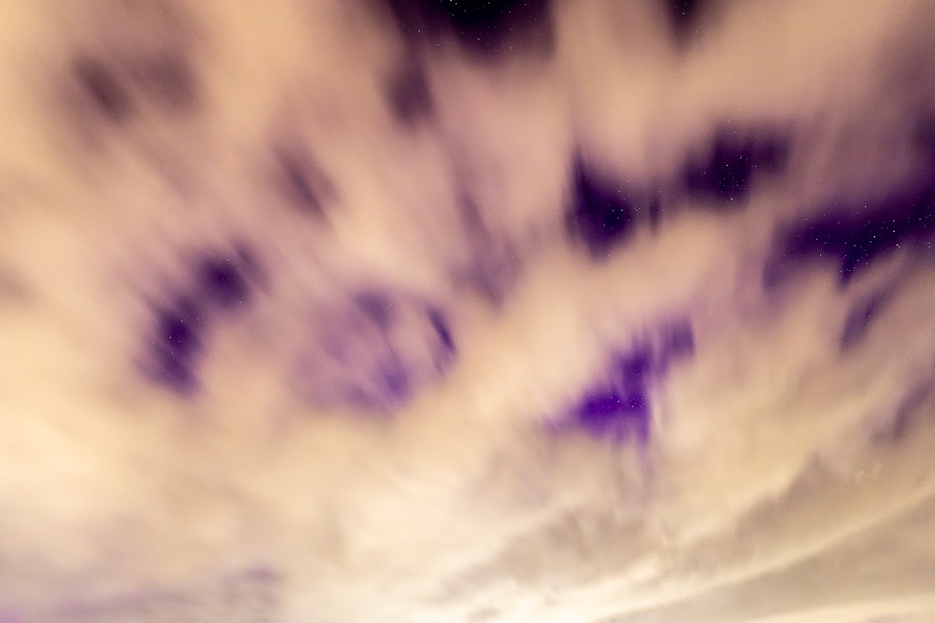 Northern Lights behind clouds 6, OIB east end, May 11, 4:37am