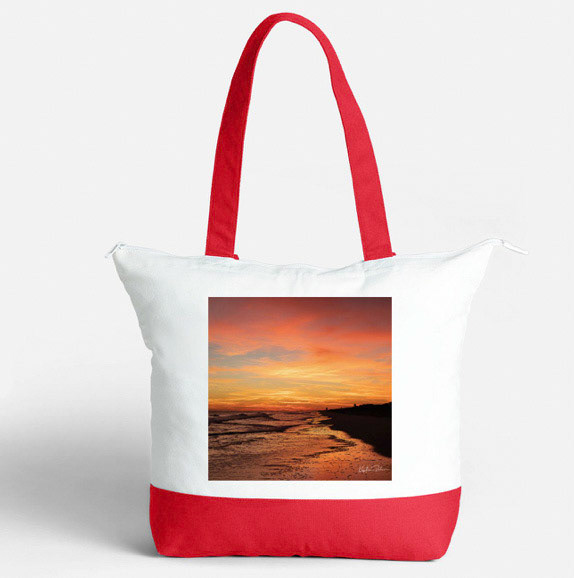 Sunset from beach 18 on red