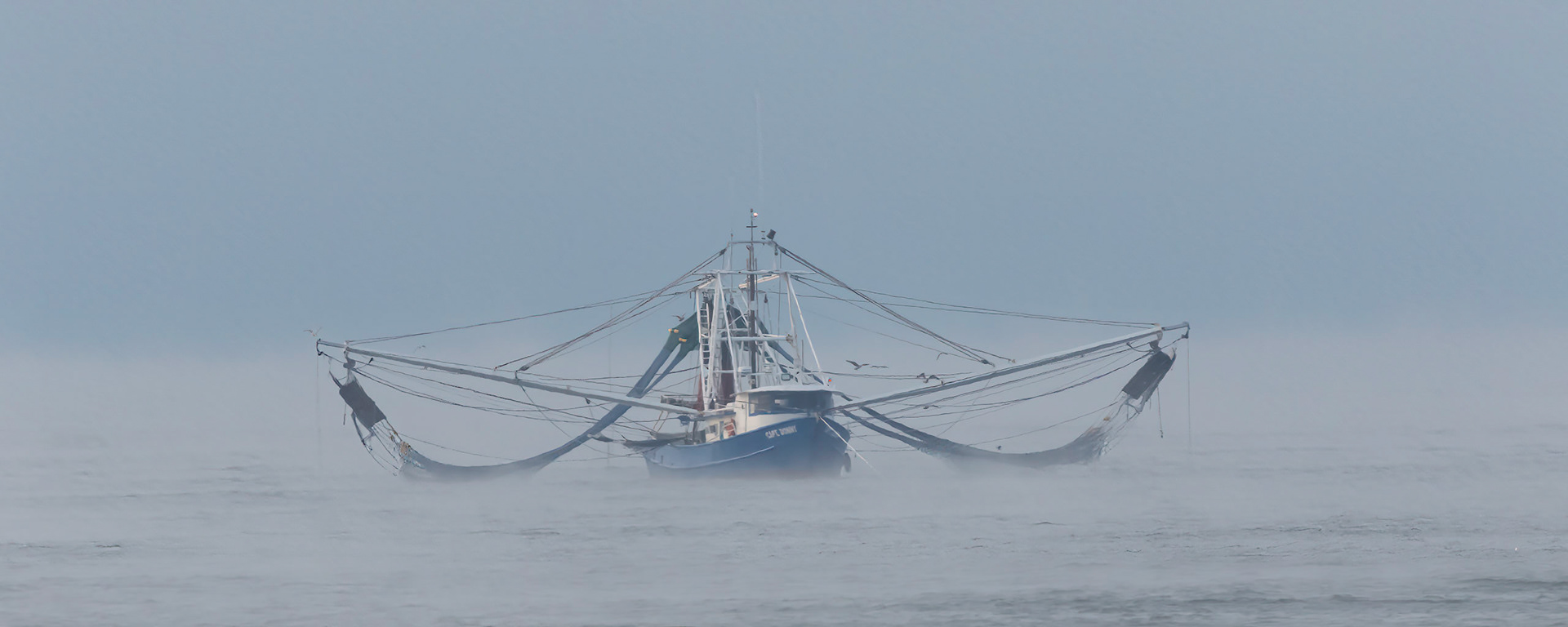 Shrimp boat 6, OIB east end, Ice storm