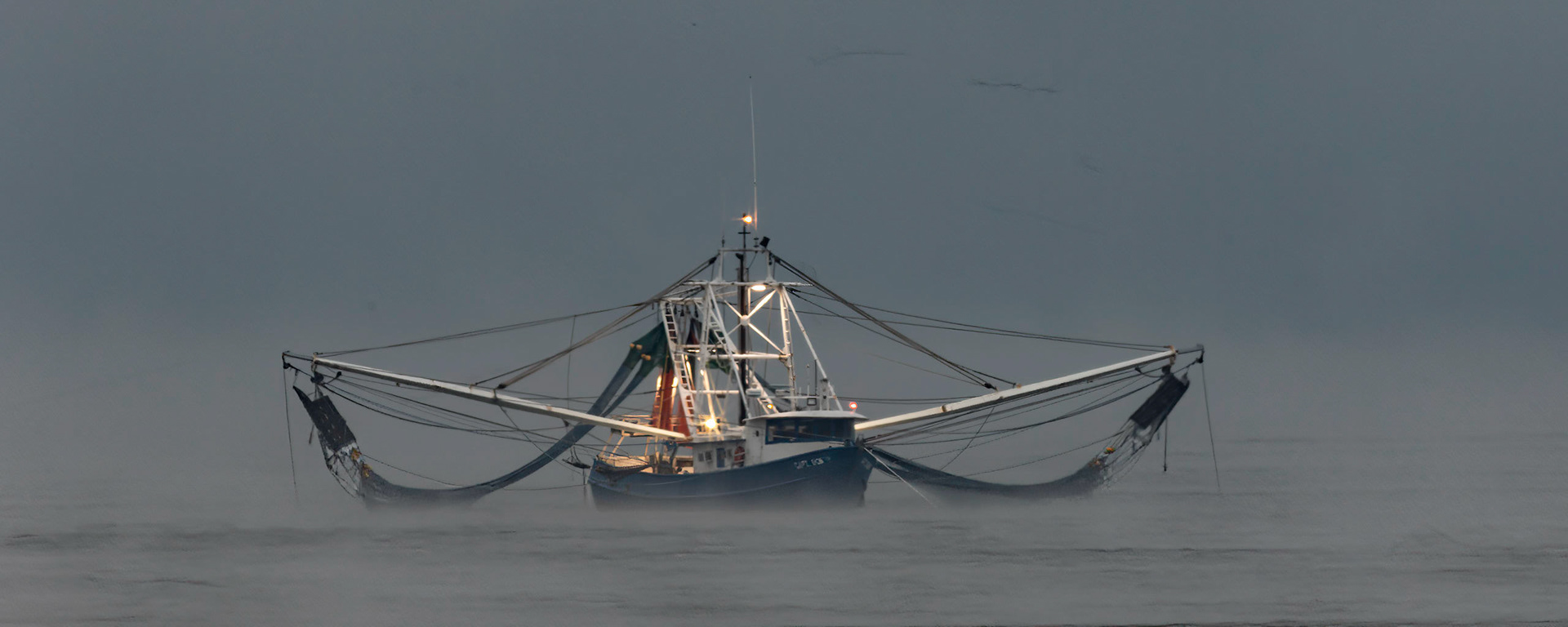 Shrimp boat 5, OIB east end, Ice storm