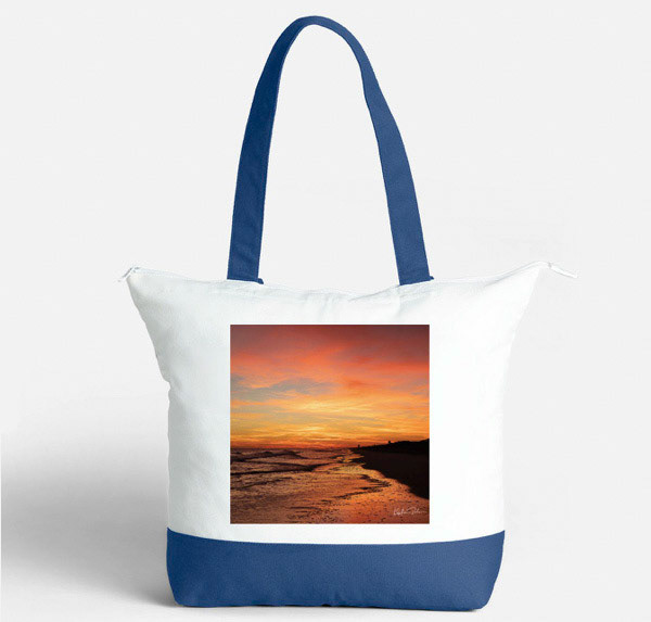 Sunset from beach 18 on blue