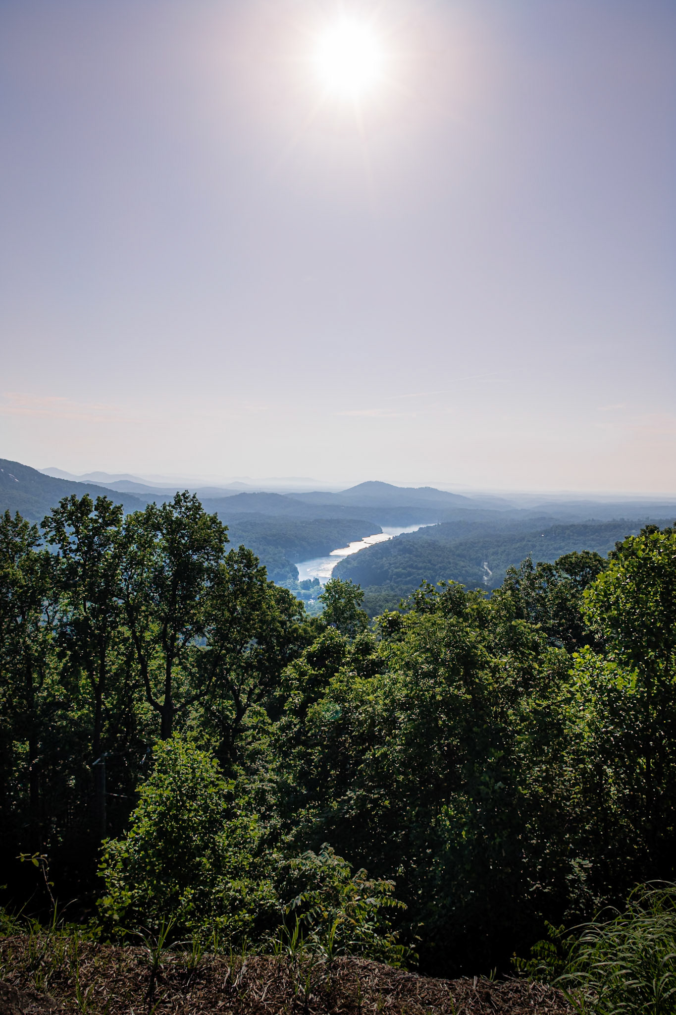 Lake Lure viewed from Chimney Rock State Park. NC