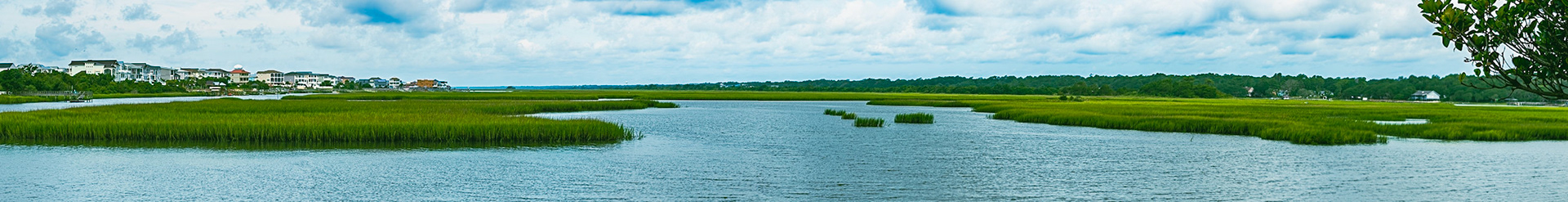 The marsh. HDR Panoramic perfect for tych style prints.