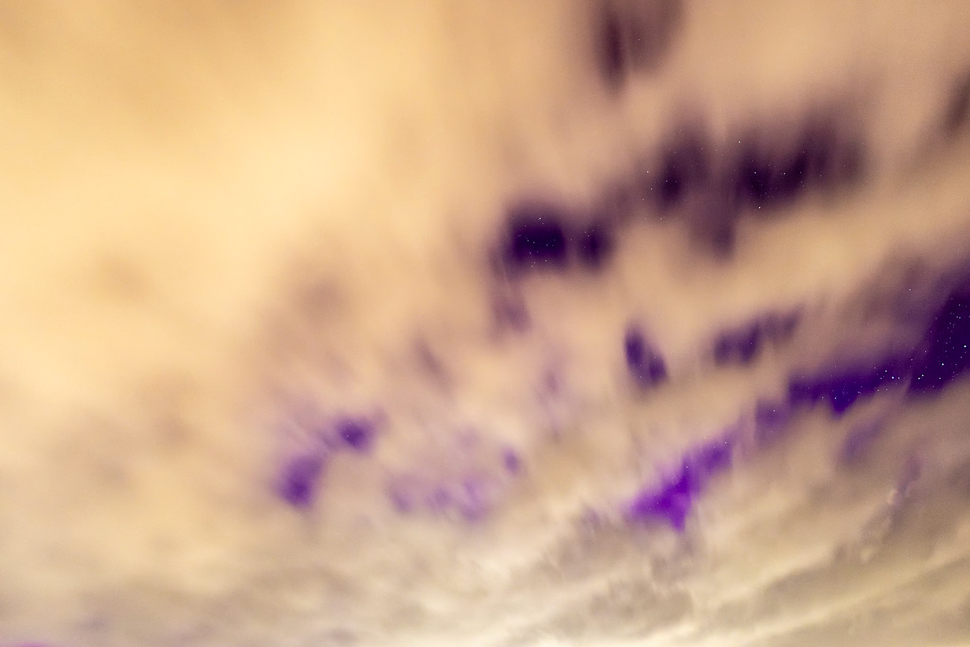 Northern Lights behind clouds 5, OIB east end, May 11, 4:36am