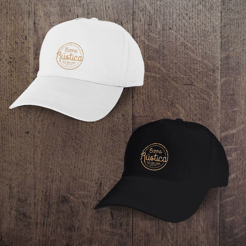 Barra Rustica Caps Mock-up