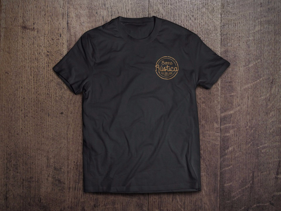 Barra Rustica Black Shirt Mock-up
