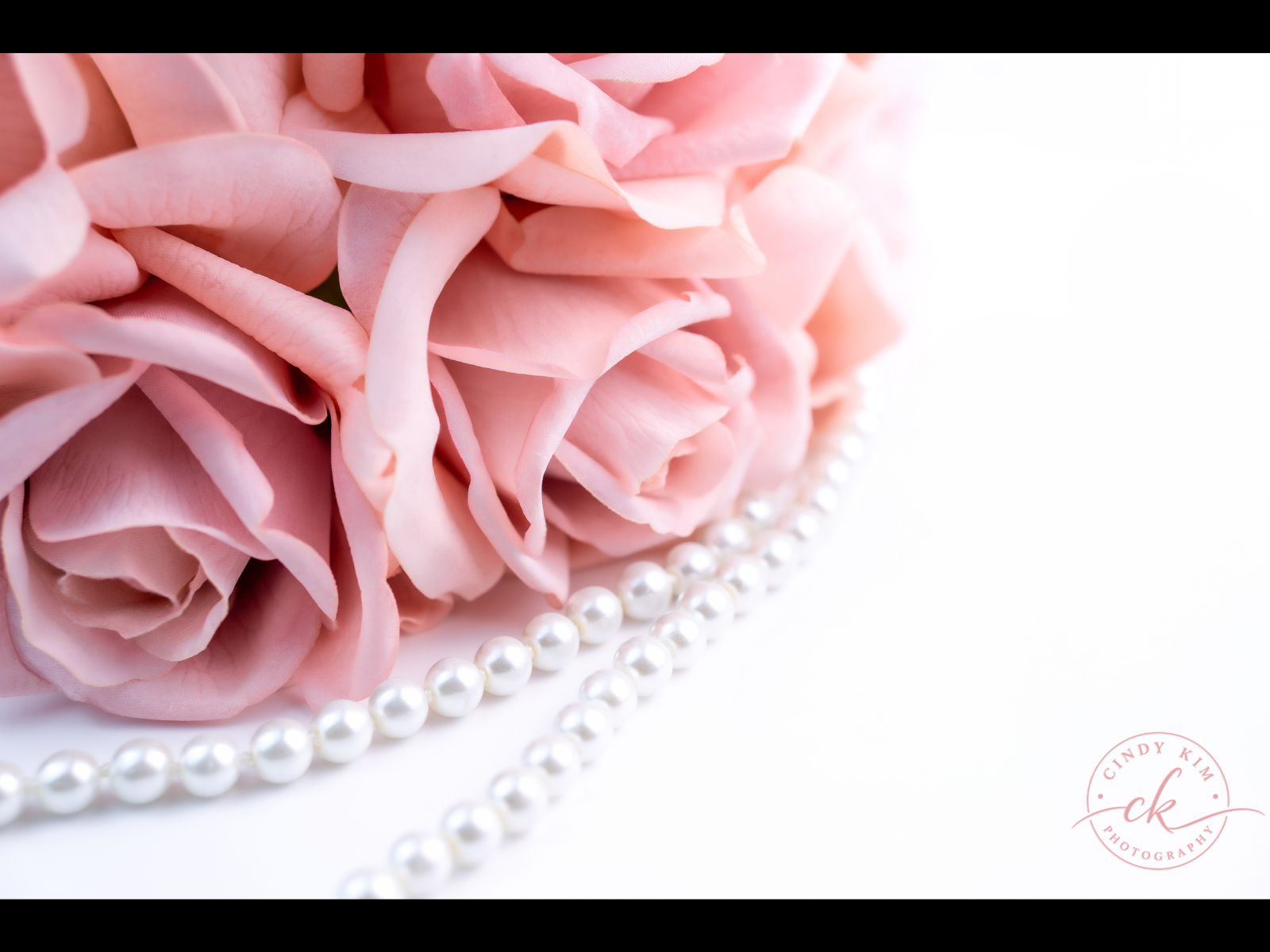 Pink Roses with Pearls
