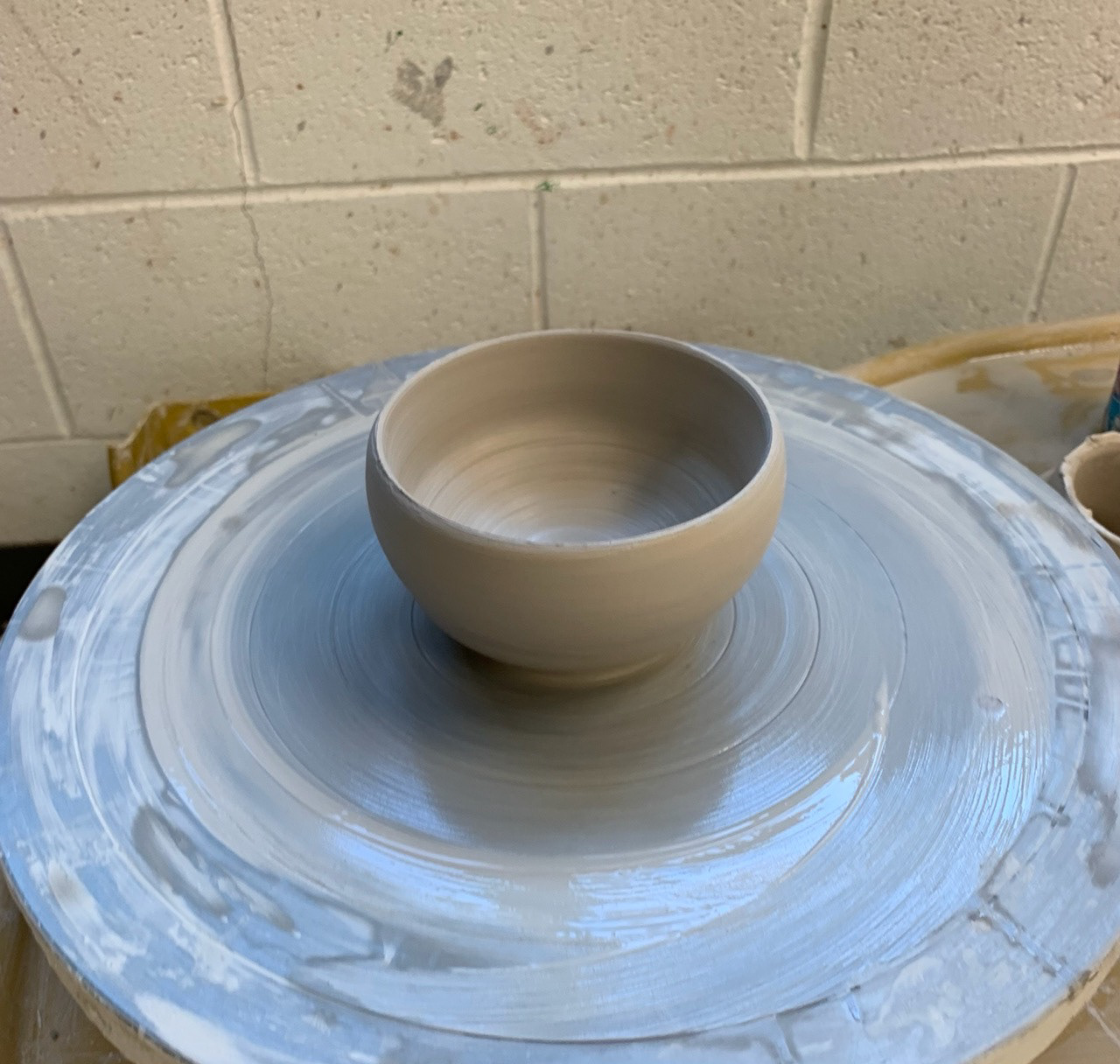 Wheel Throwing in process