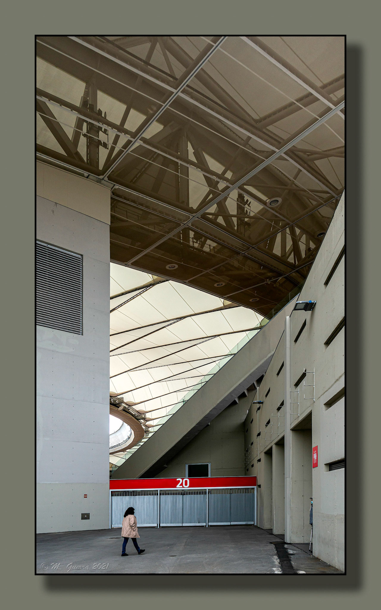 Cubierta del estadio Wanda Metropolitano