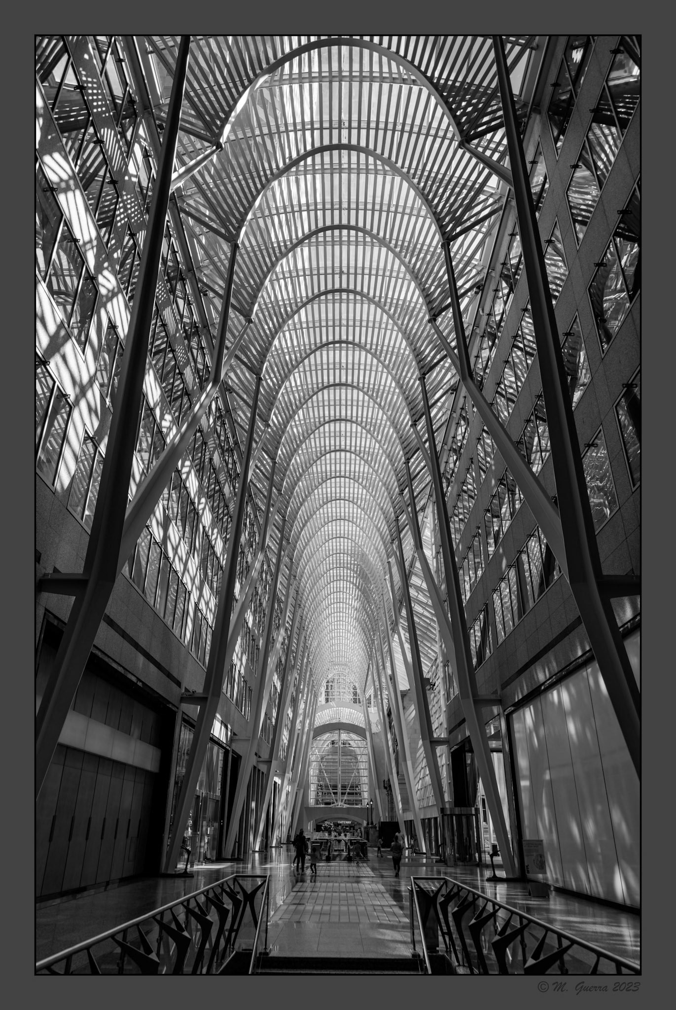 Galería con el techo acristalado en Toronto. 100ASA