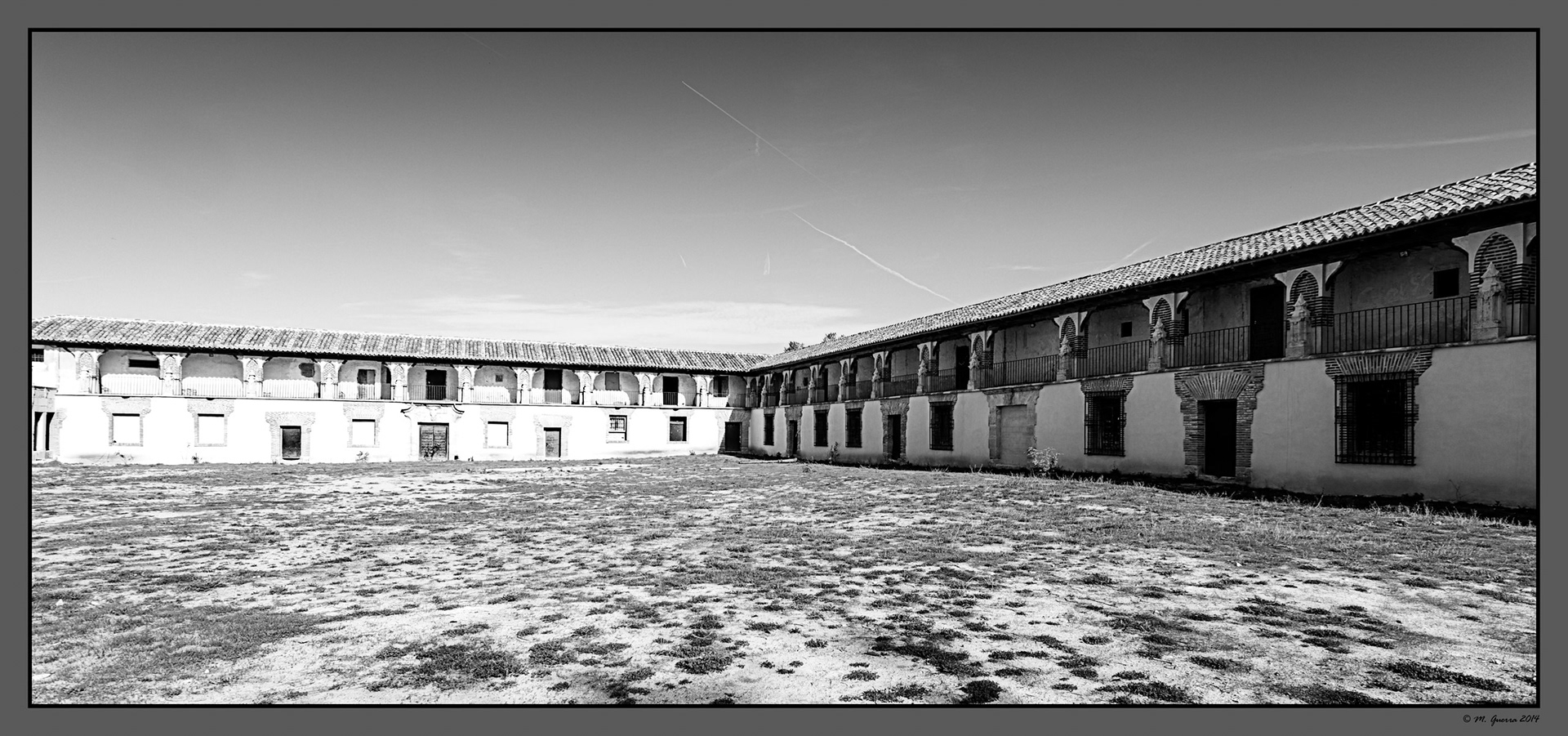 Patio grande del Palacio de Goyeneche en Nuevo Baztán. Ampliar