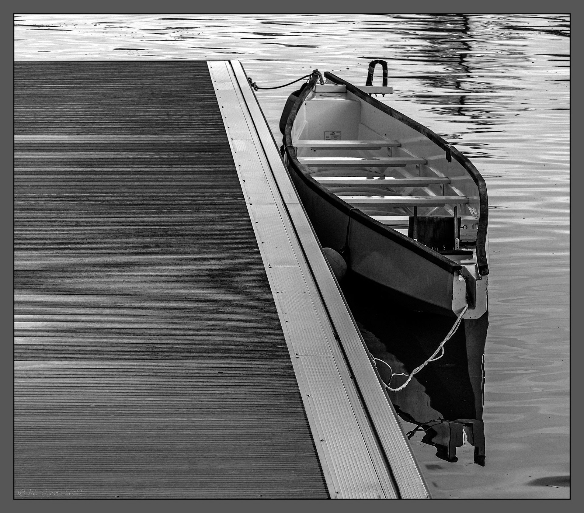 Embarcadero en el lago de la Casa de Campo