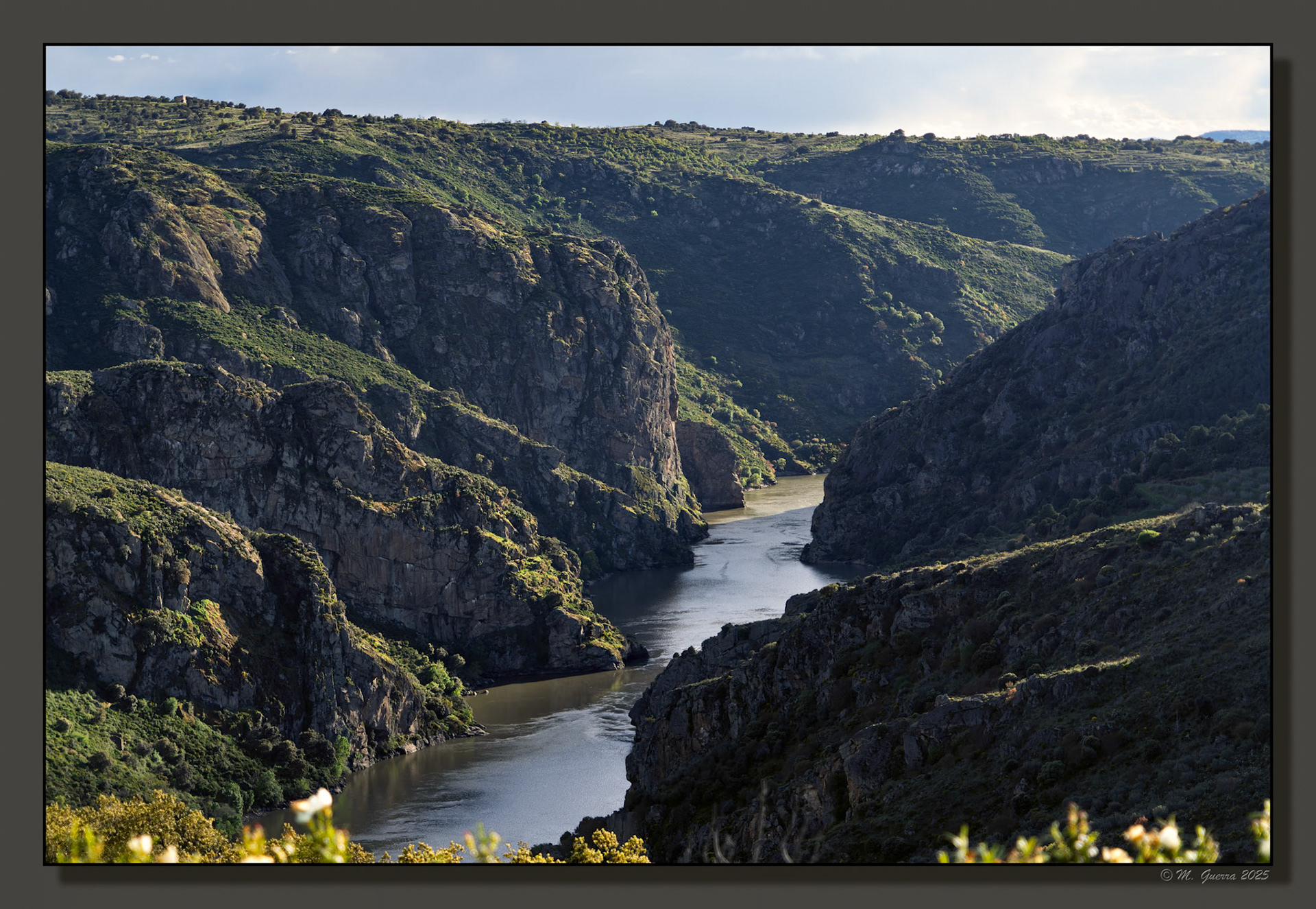 El río Duero en el Mirador de la Hoz en Pinilla de Fermoselle