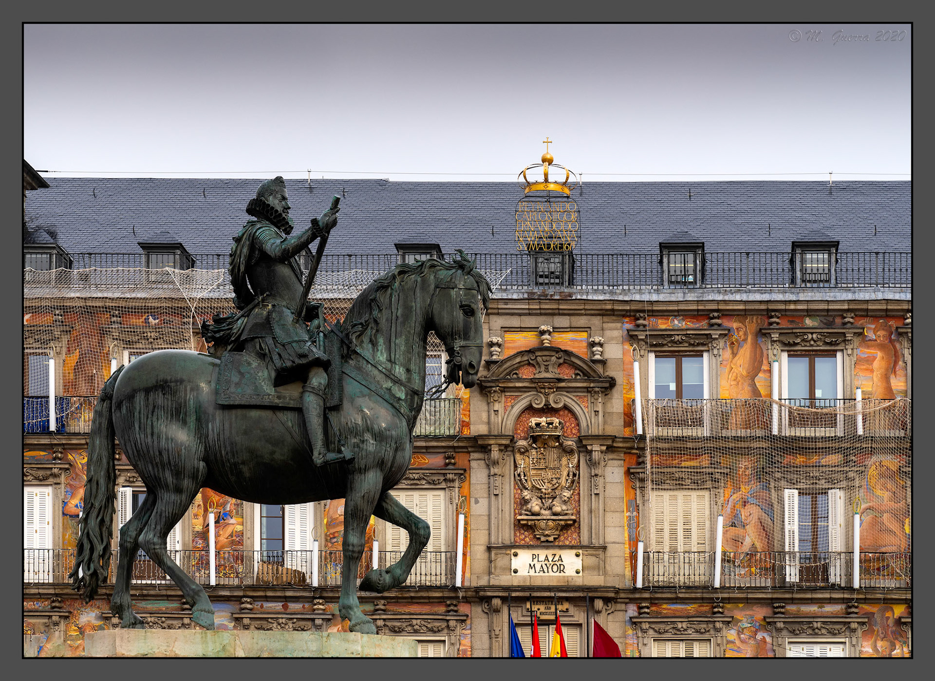 Estatua ecuestre de Felipe III en la Plaza Mayor de Madrid