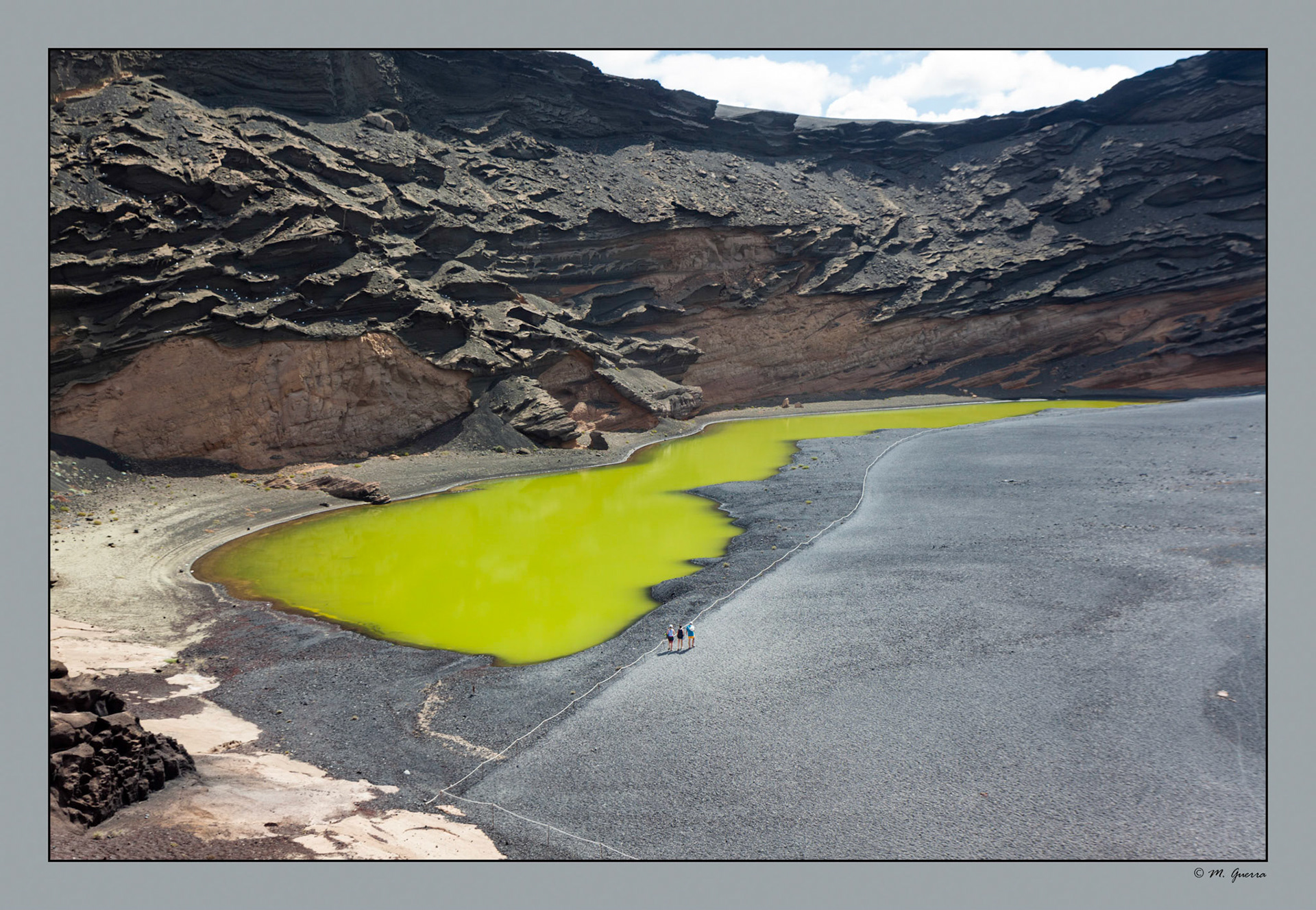 Charco de Los Clicos o Charco Verde en Lanzarote. Ampliar