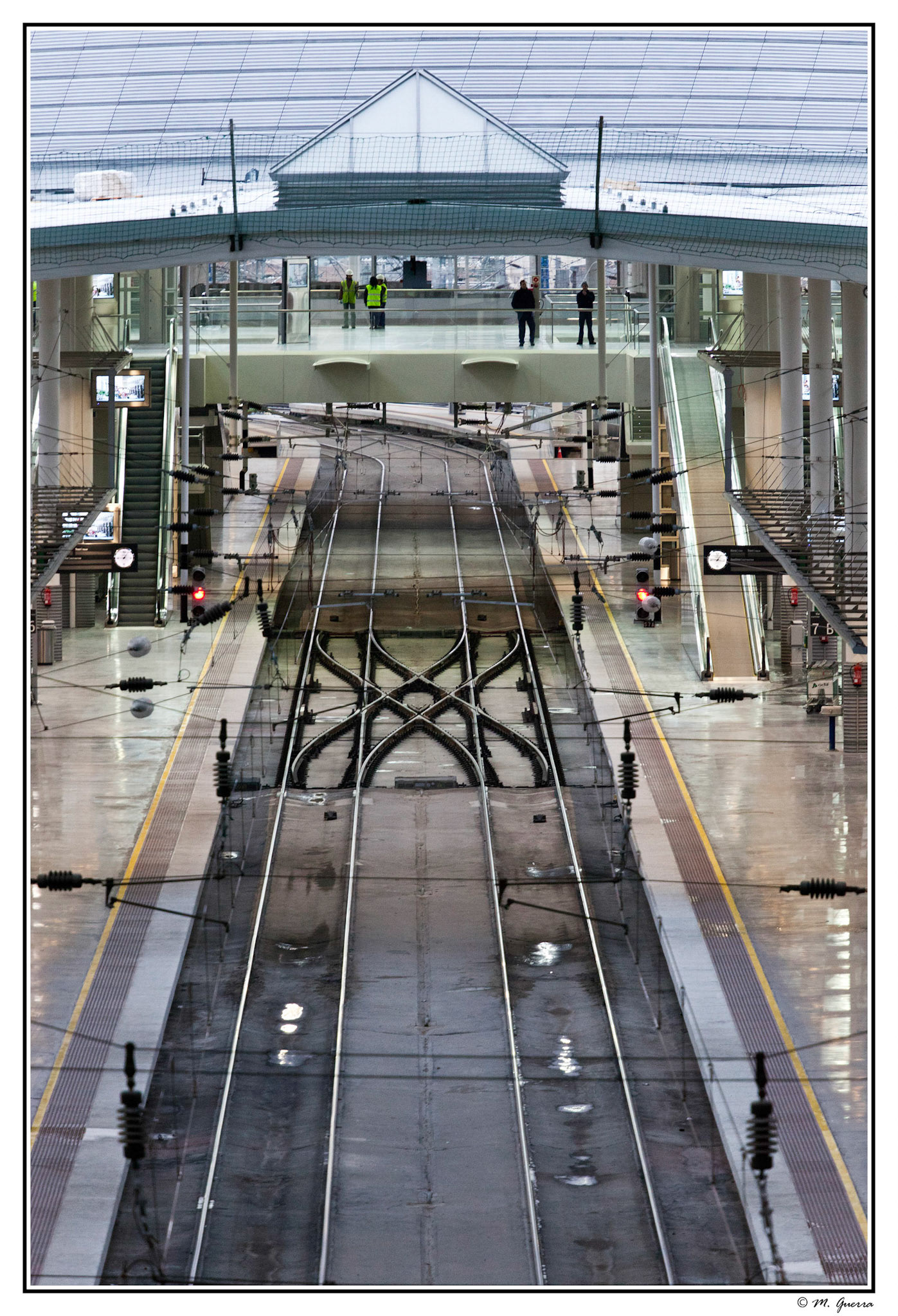 La ampliación del AVE en la estación de trenes de Atocha en Madrid.Ampliar