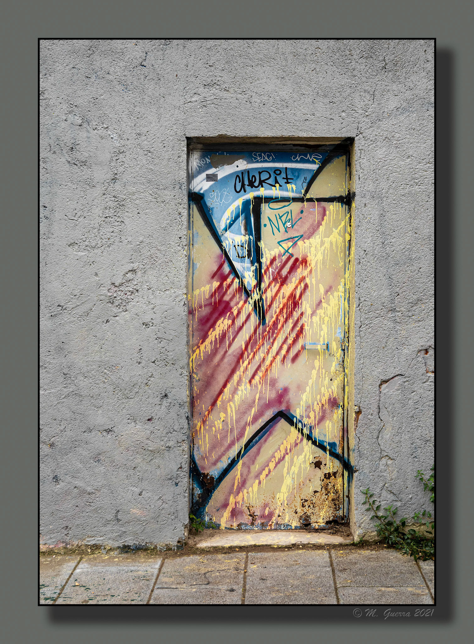 Puerta pintada