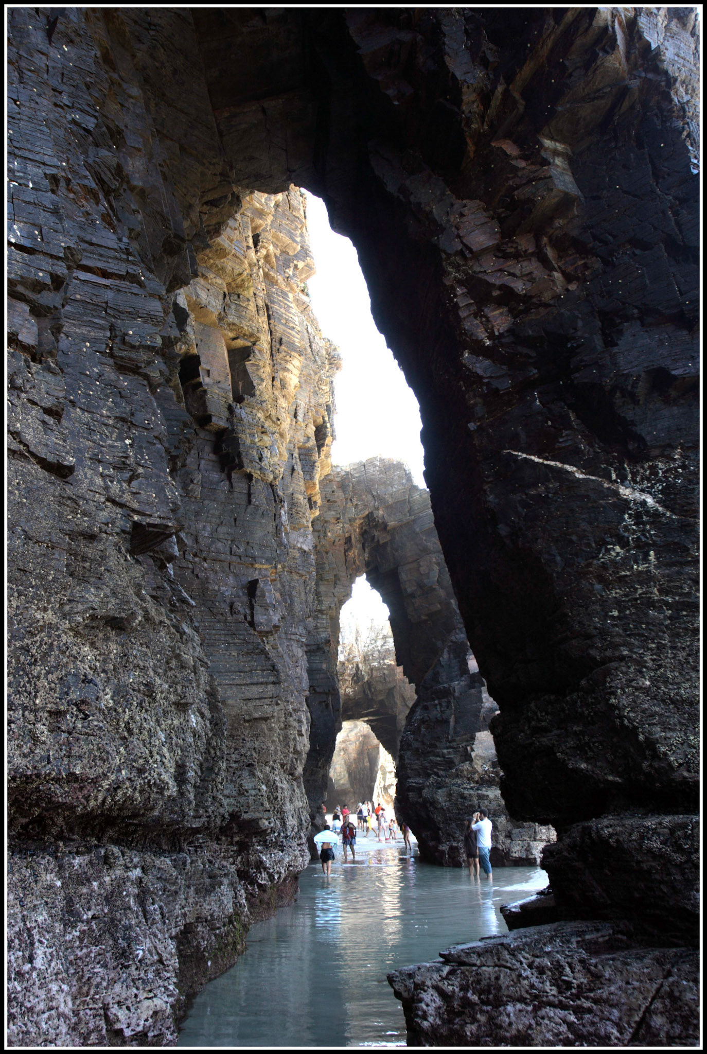 La playa de las Catedrales en Lugo. Ampliar