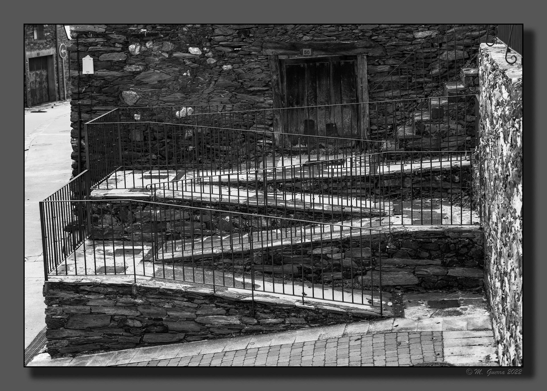 Rampas en zig-zag en La Hiruela