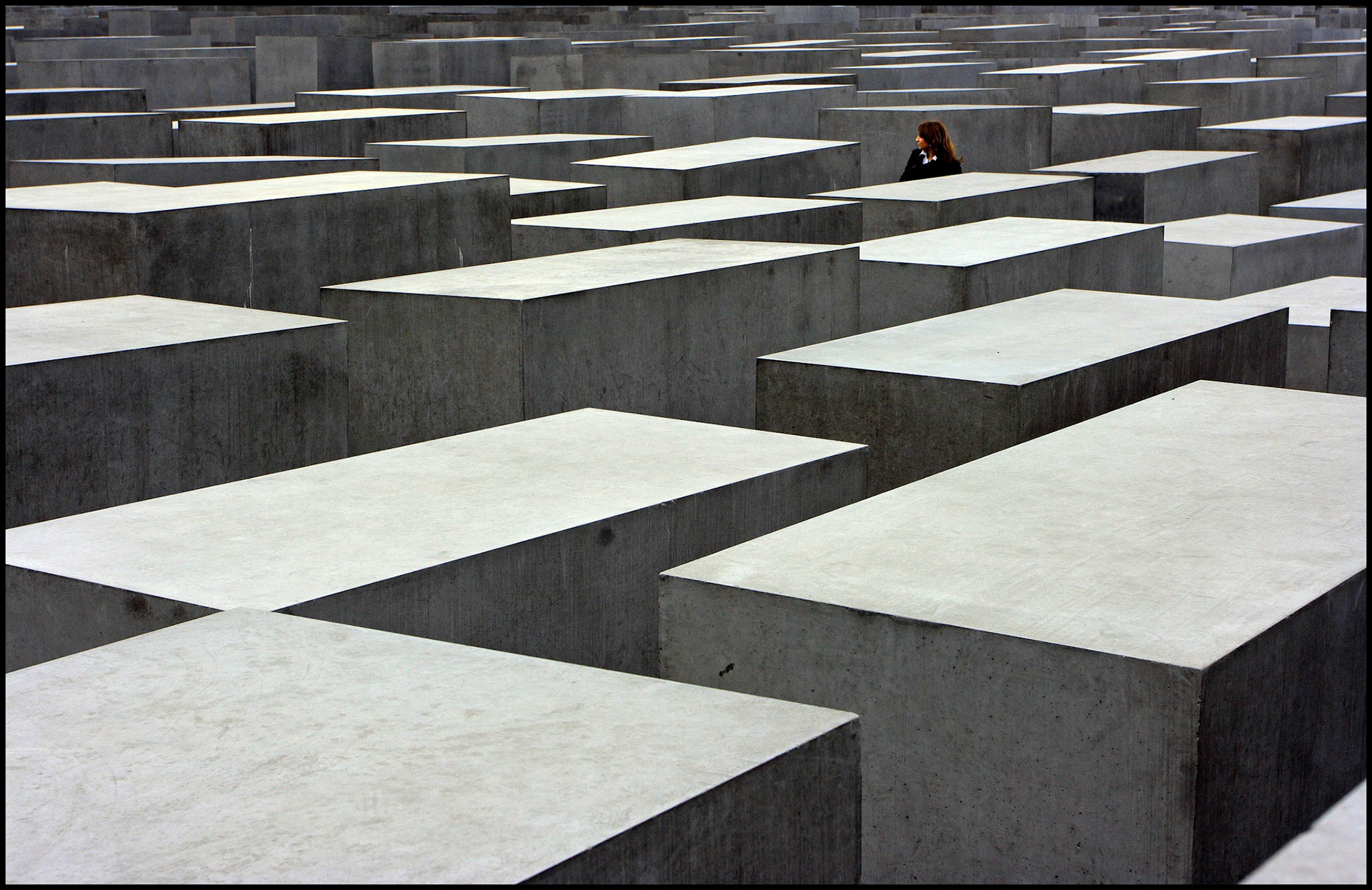 Monumento al Holocausto en Berlín. Ampliar. 100ASA