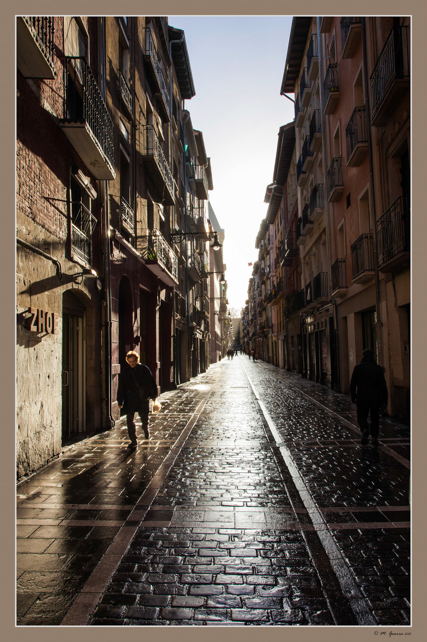 La calle Compañía de Pamplona. Ampliar