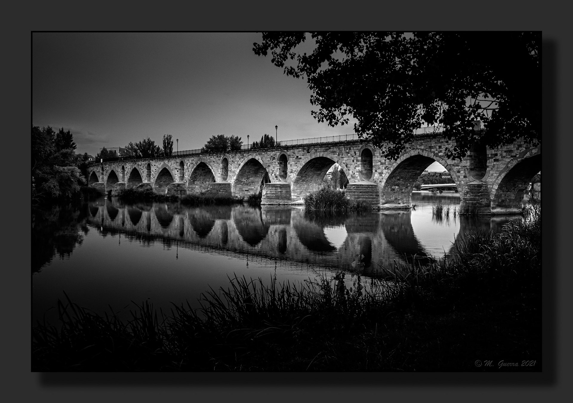 El puente de piedra sobre el río Duero en Zamora. 100ASA