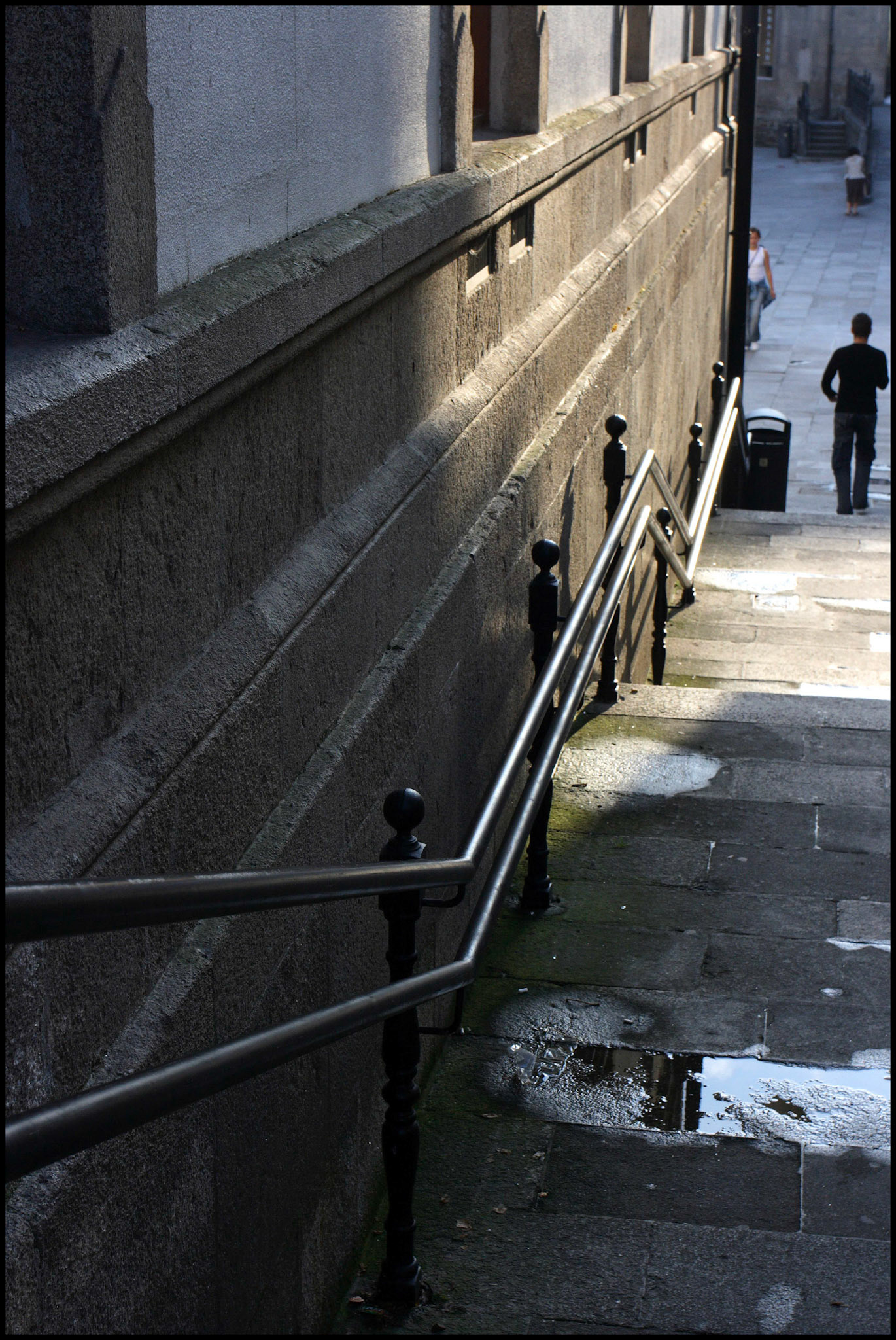 Calle con escaleras en Lugo. Ampliar