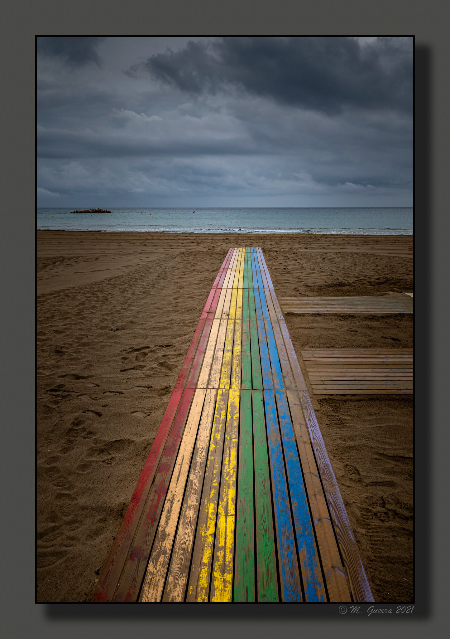 Pasarela de acceso a la playa de Calpe