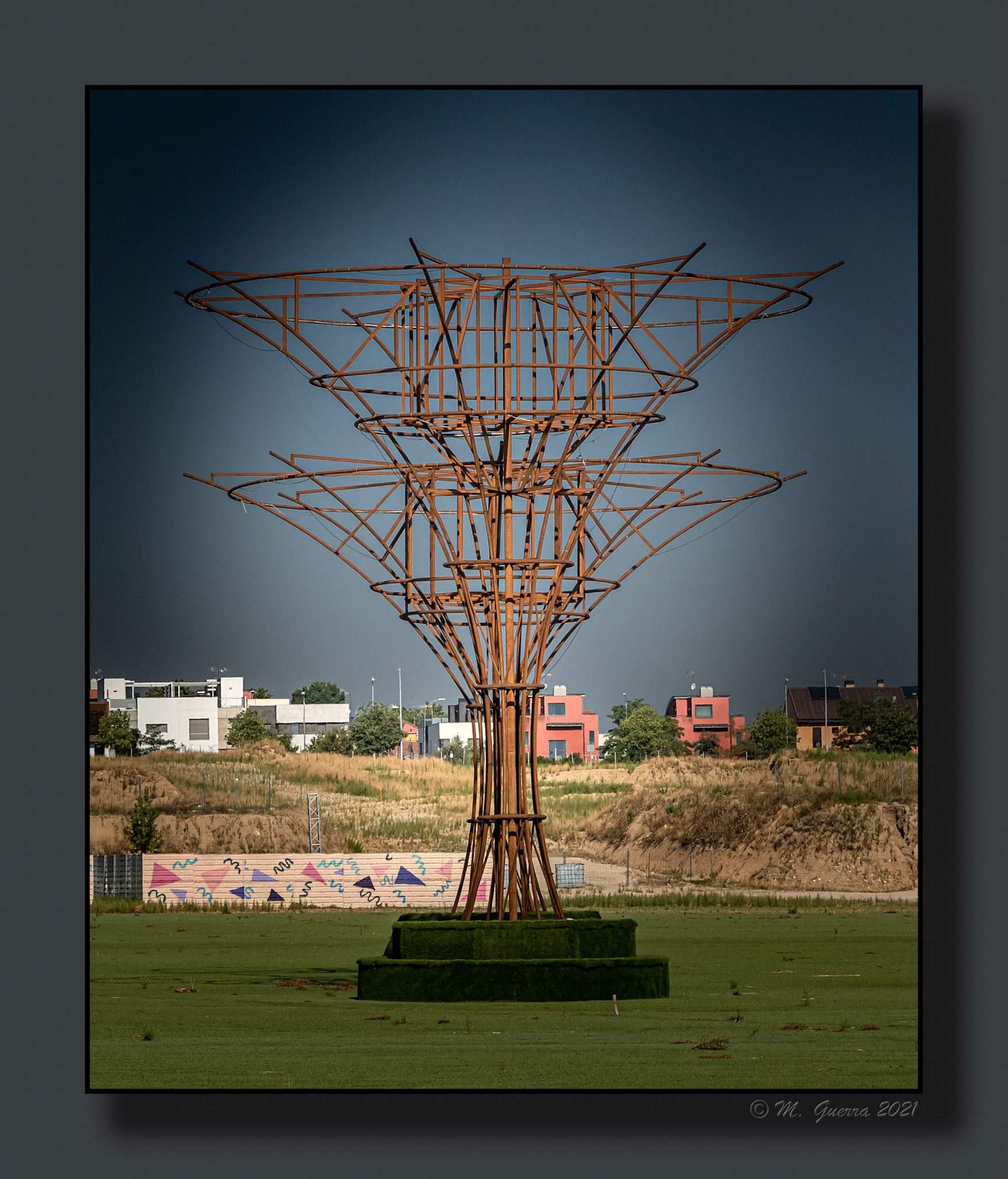 Estructuras de hierro en las instalaciones cerradas del Mad Cool