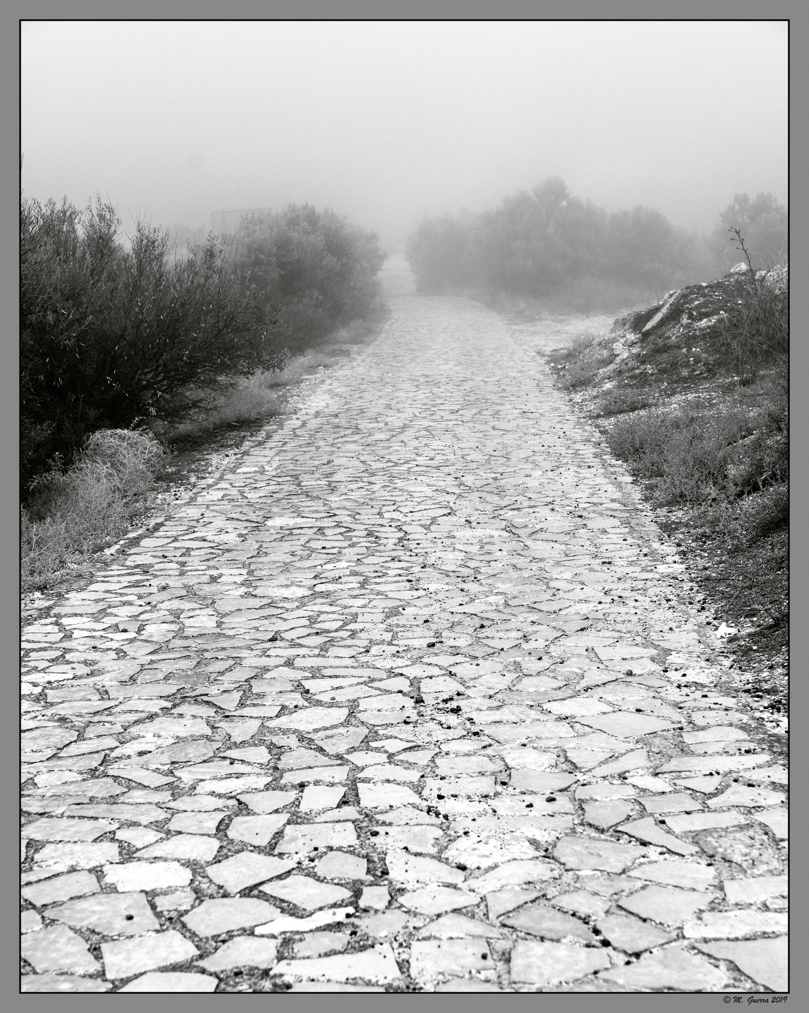 Camino de acceso al castillo de Jadraque. Ampliar