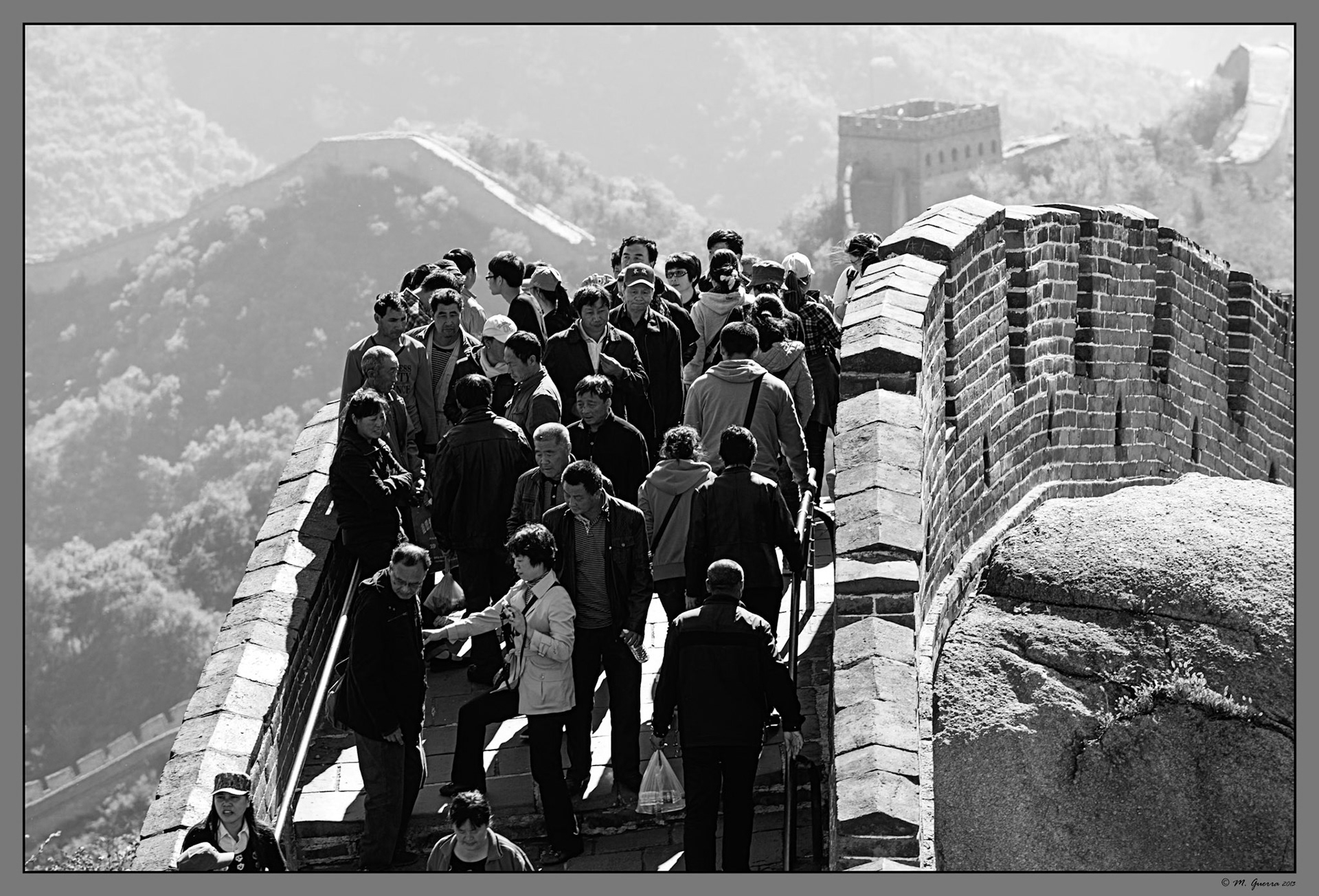 La Gran Muralla  en Badaling. Ampliar. 100ASA