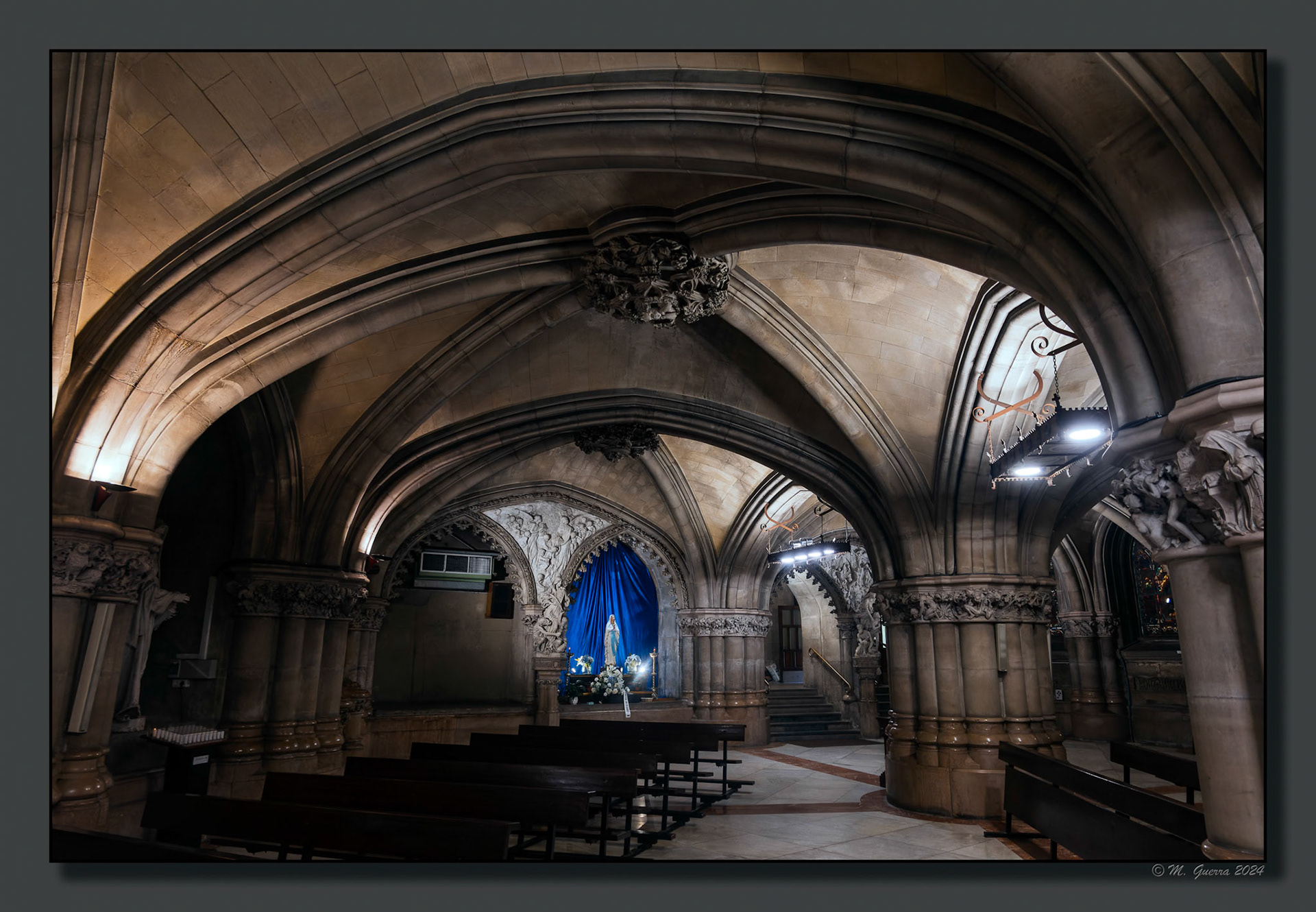 La cripta de la Catedral nueva de Vitoria