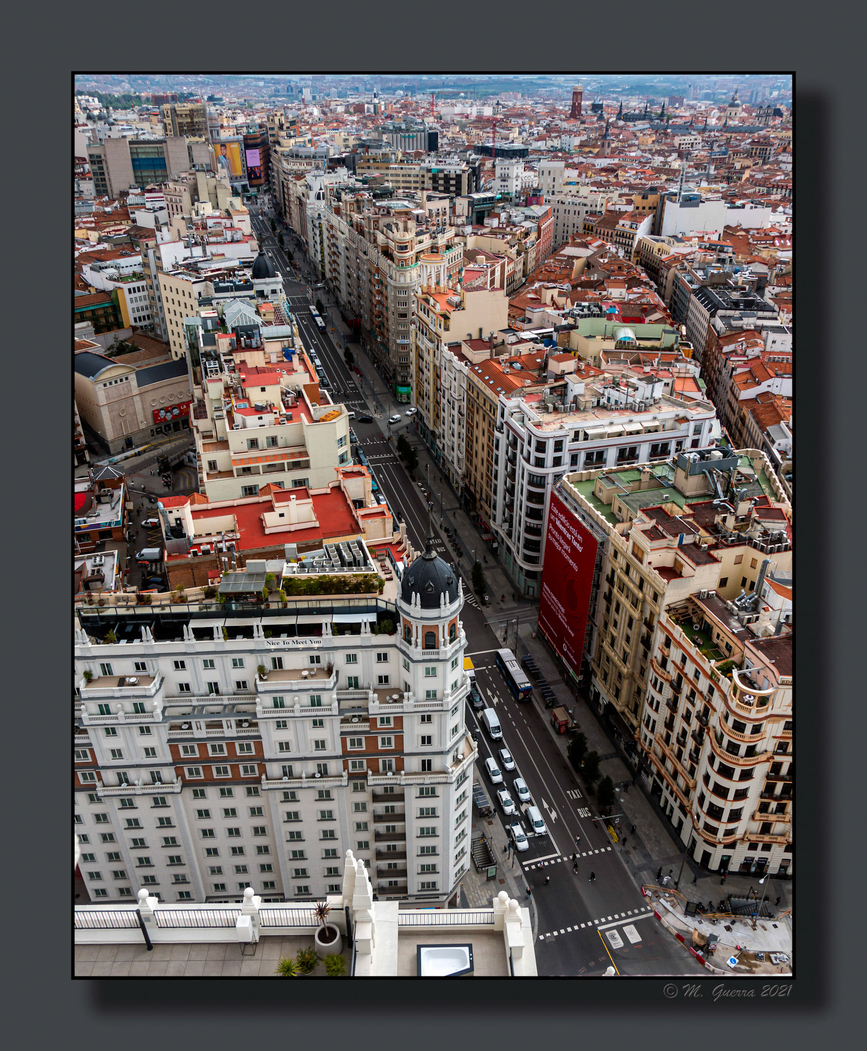 La Gran Vía desde el Hotel Riu de Plaza de España