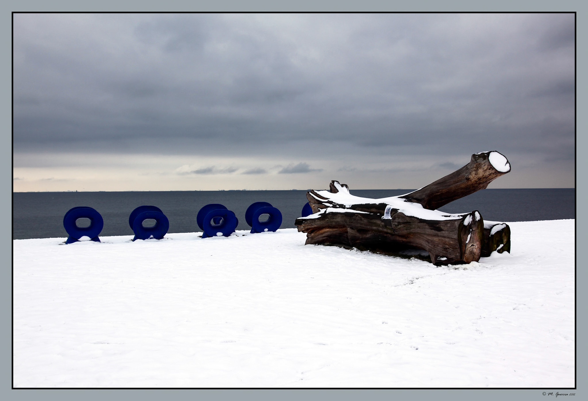 Parque nevado en Malmo. Ampliar